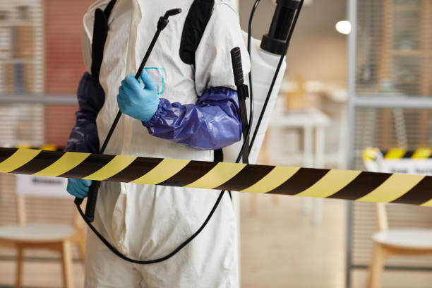Professional Biohazard technician working in Plainfield, WI